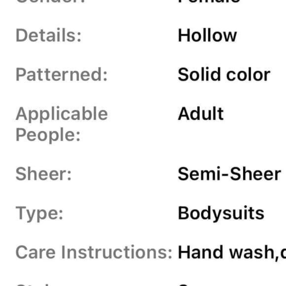 Black Hollow Out Lace Pattern Fishnet Bodysuit - Picture 5 of 5